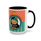 Kawaii Princess Girl Illustration Mug | Accent Coffee Mug 11oz 15oz