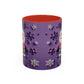 Purple Santa Snowflake Mug | Accent Coffee Mug