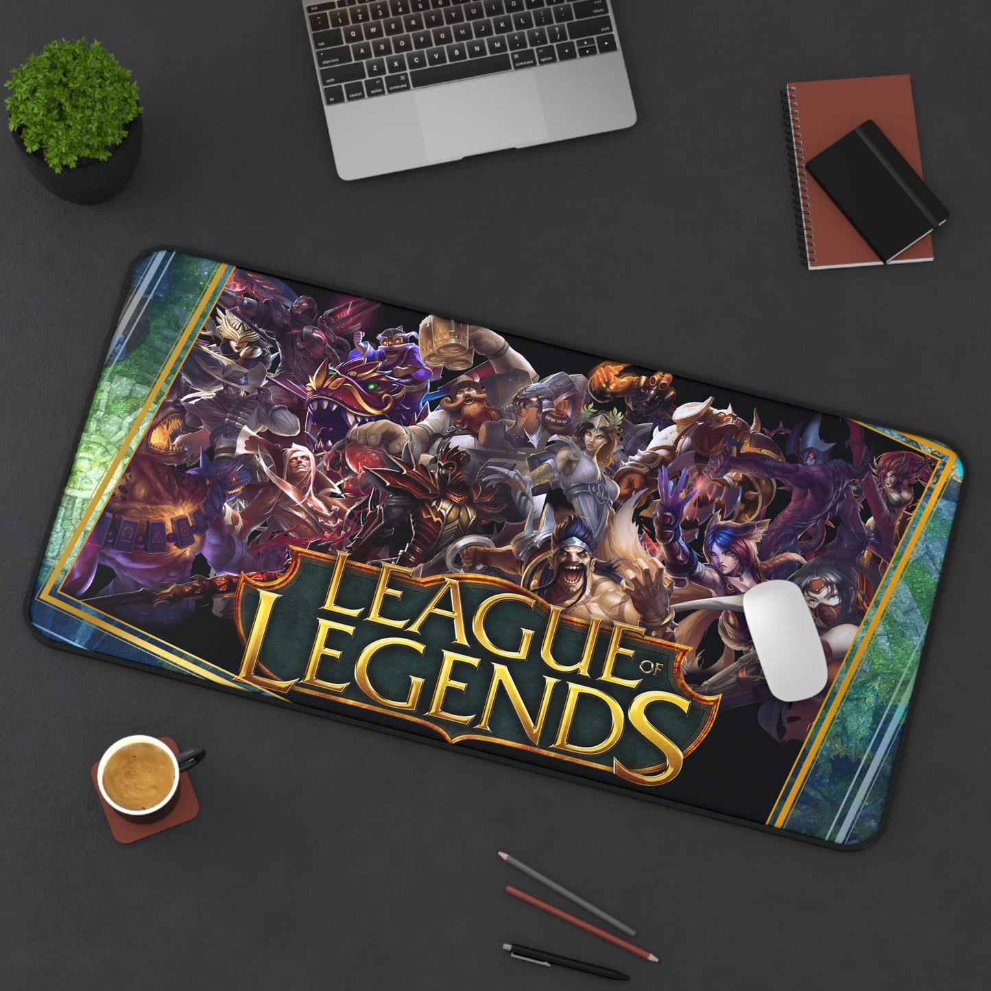 League of Legends Gaming Desk Mat  Champion Collage Mouse Pad