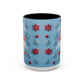 Santa Snowflake Pattern Mug | Accent Coffee Mug