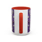 Purple Santa Snowflake Mug | Accent Coffee Mug