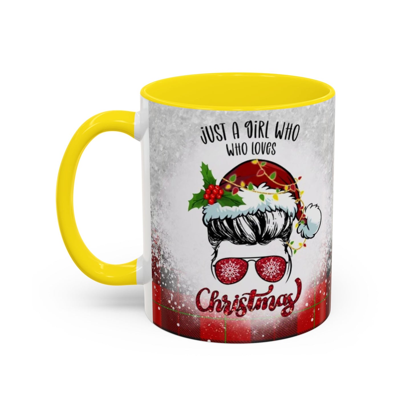 Just a Girl Who Loves Christmas Skull Mug | Accent Coffee Mug 11oz/15oz