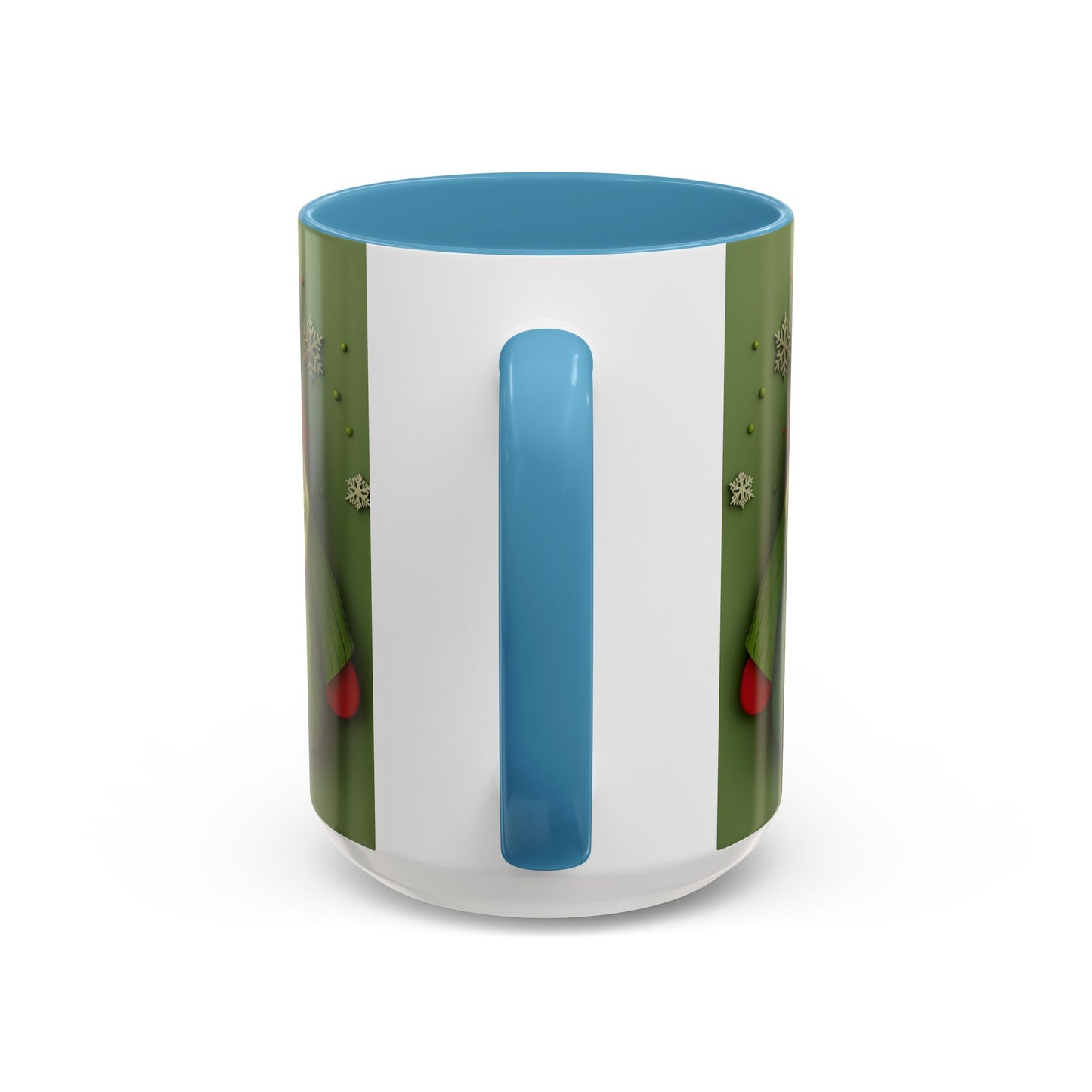 Green Knit Santa Mug | Accent Coffee Mug