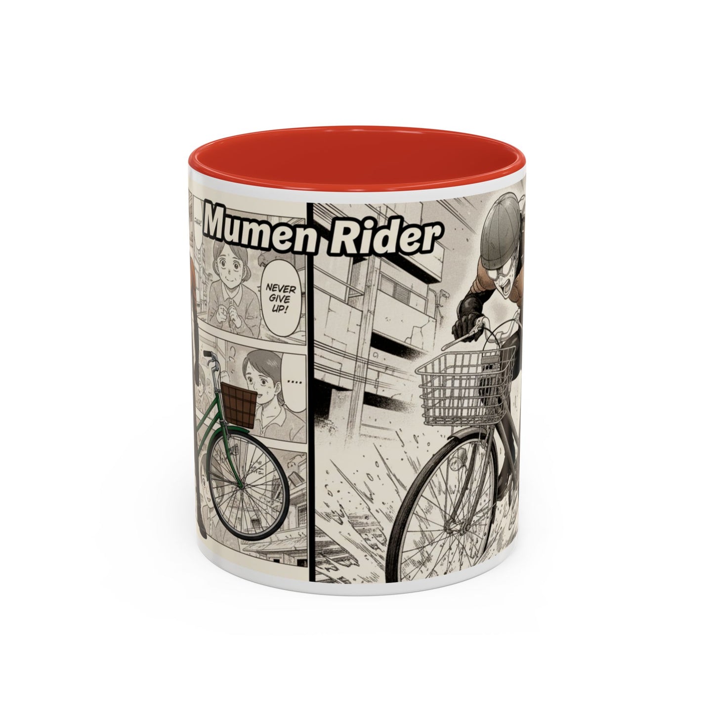 Mumen Rider Comic Panel Coffee Mug  Anime Hero Bike Design (11/15oz)