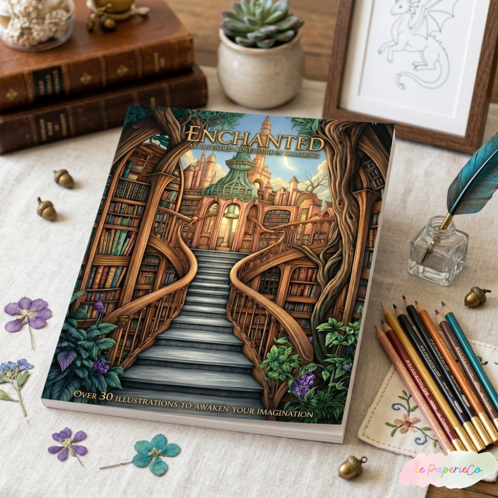 Enchanted Themed Coloring Book | 30 pages of Magical Coloring | Fantasy Art & Creative Fun