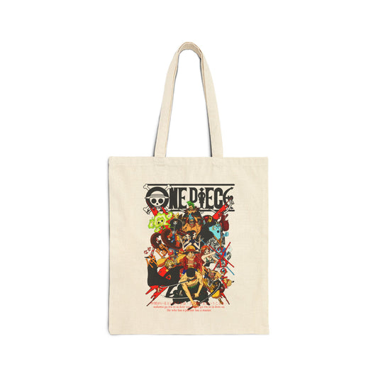 One Piece Crew Canvas Tote Bag | One Piece Inspired Tote Bag