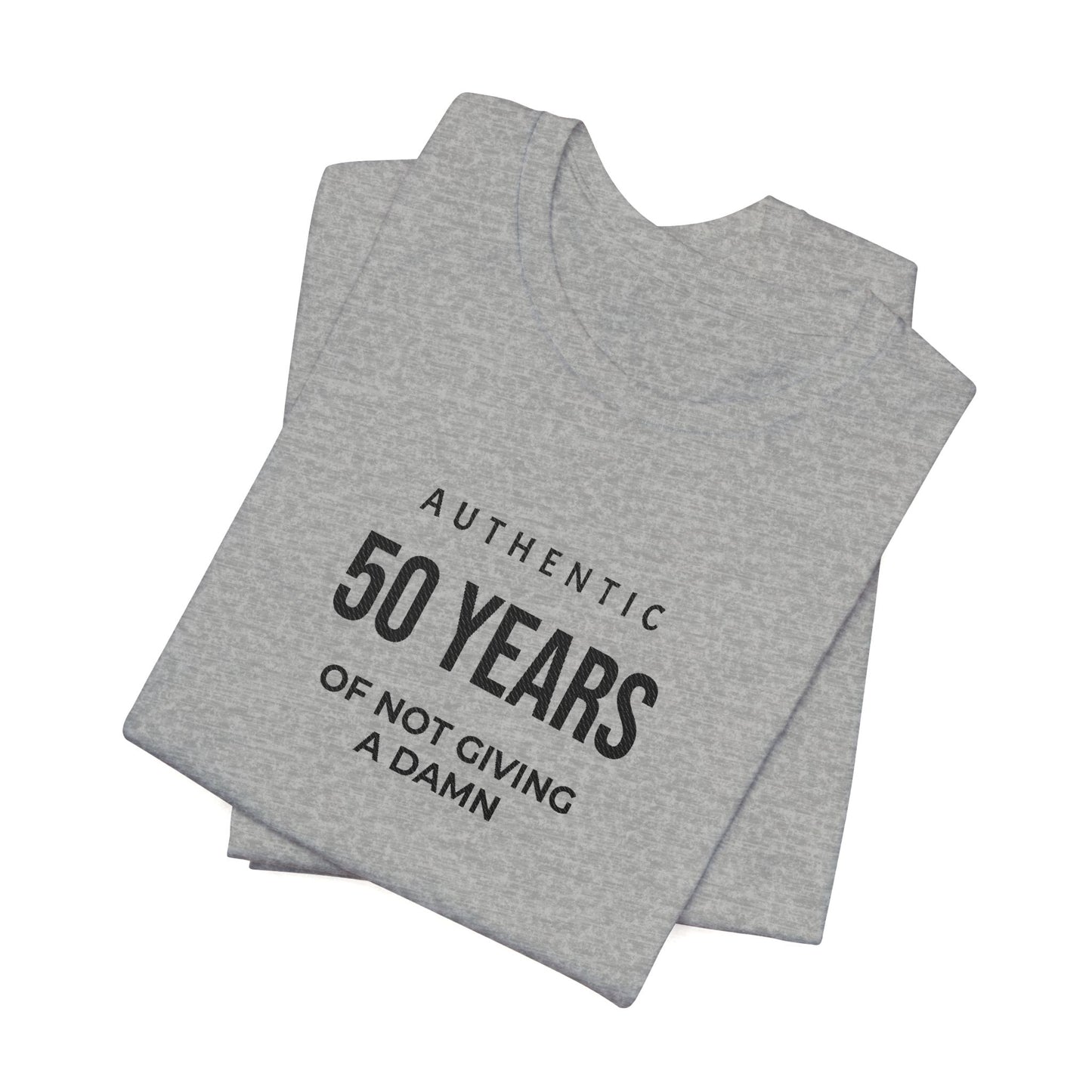 Customized Authentic 50 Years Of Not Giving A Damn T-Shirt | 50th Birthday Tee