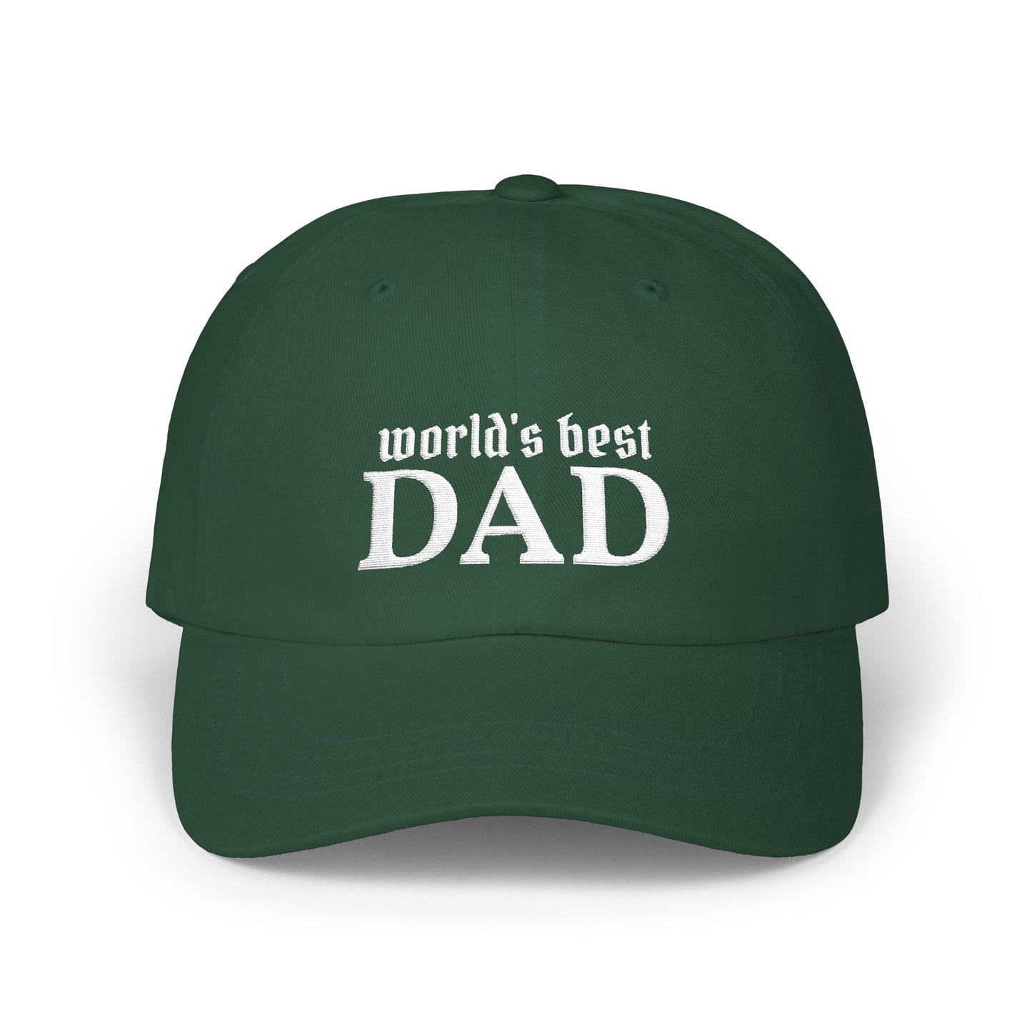 World's Best Dad Classic Dad Cap | Embroidered Baseball Hat