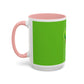 Grinch Character with Poop Present Mug | Accent Coffee Mug