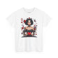 Queen of Hearts Playing Card tee | Retro Pinup Card Art, Heart Motif