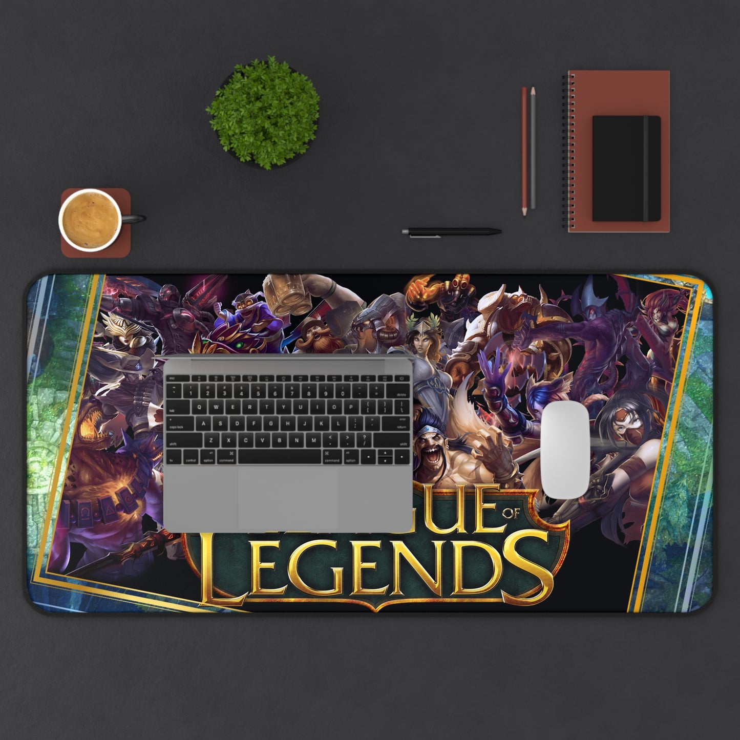 League of Legends Gaming Desk Mat  Champion Collage Mouse Pad