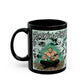 Zoro Samurai Black Coffee Mug  Anime Sword Battle Art