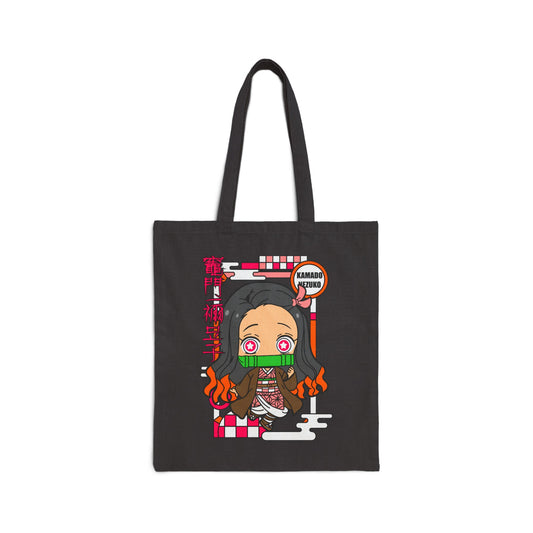Nezuko Canvas Tote Bag | Demon Slayer Inspired Tote Bag