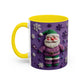 Purple Santa Snowflake Mug | Accent Coffee Mug