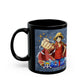 One Piece Luffy Logo Mug | Black Ceramic Coffee Mug