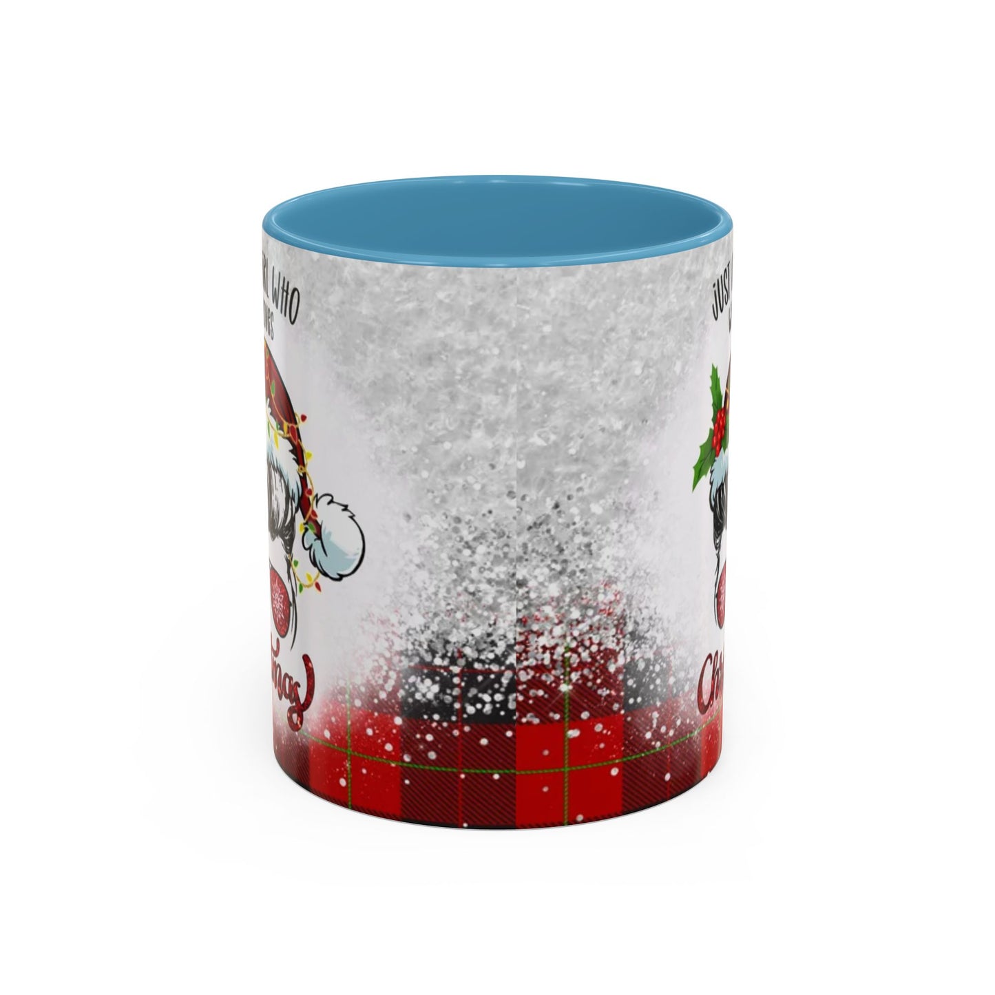 Just a Girl Who Loves Christmas Skull Mug | Accent Coffee Mug 11oz/15oz