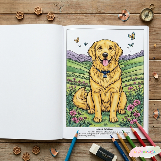 Dog Breeds Coloring Book | 50 coloring pages for all