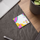 Colorful Hearts Grid Sticky Note Pads
