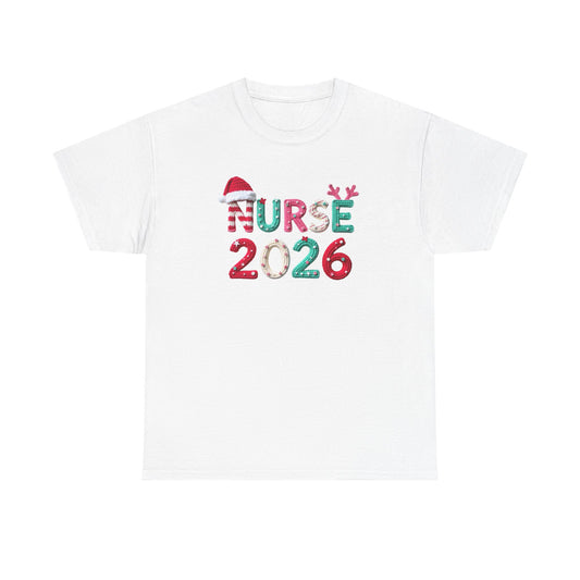 Nurse 2026 Christmas Tee Holiday Nursing Grad TShirt