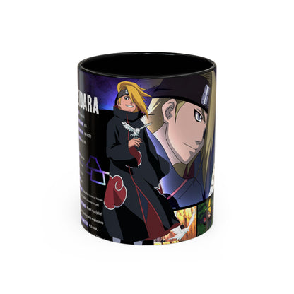 Deidara Naruto Shippuden Accent Coffee Mug | Anime Art Collage (11/15oz)