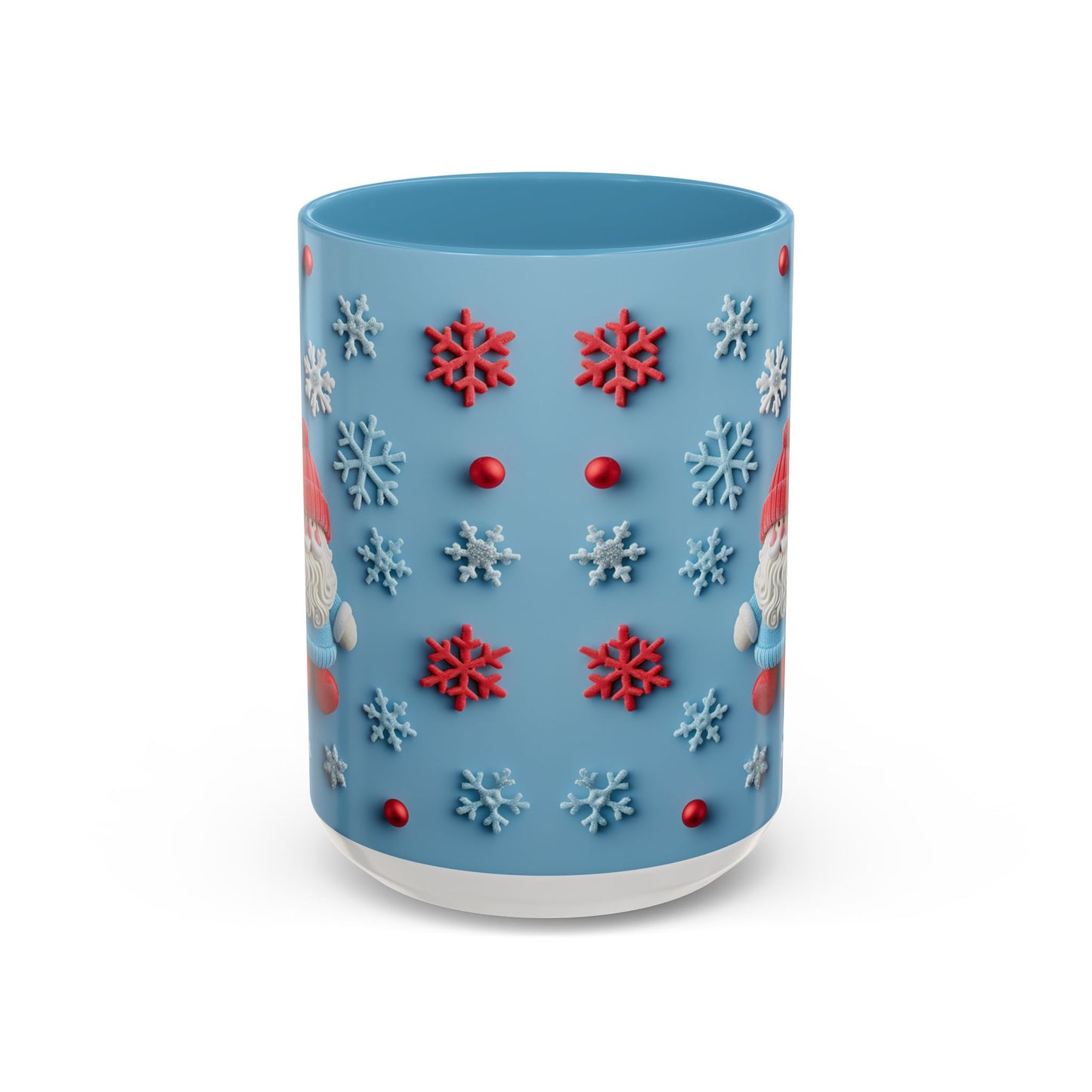 Santa Snowflake Pattern Mug | Accent Coffee Mug