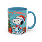 Beagle Chistmas Illustration Mug | Accent Coffee Mug 11oz 15oz