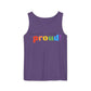 loud and proud! rainbow text Tank Top | Pride LGBTQ+ apparel