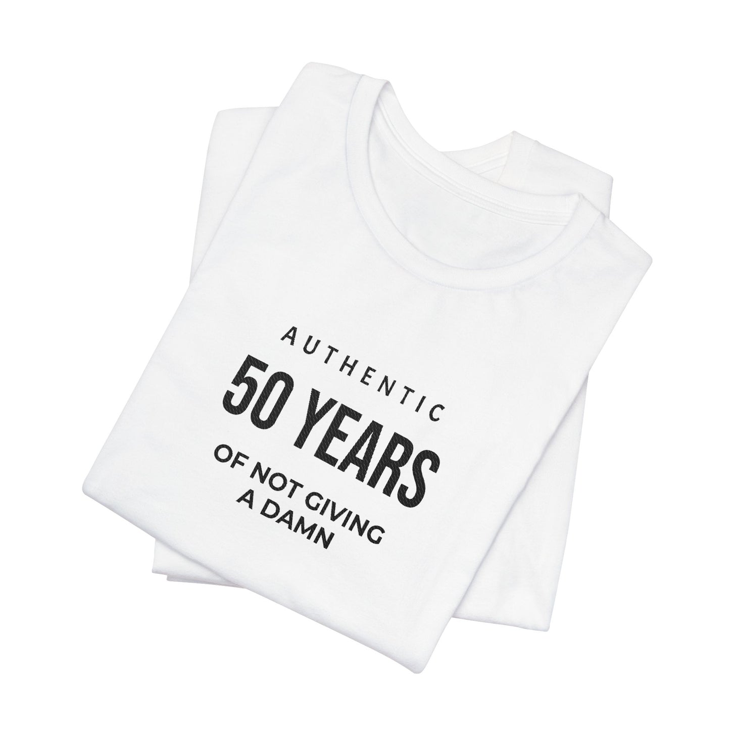 Customized Authentic 50 Years Of Not Giving A Damn T-Shirt | 50th Birthday Tee