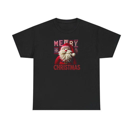Santa Face Merry Christmas T-Shirt | Holiday Cheer, Vintage Santa Graphic