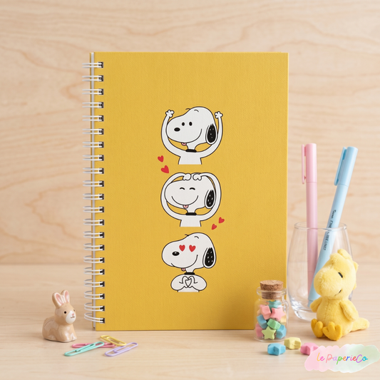Adorable Snoopy Notebook | A5 (5.82 x 8.26 in)
