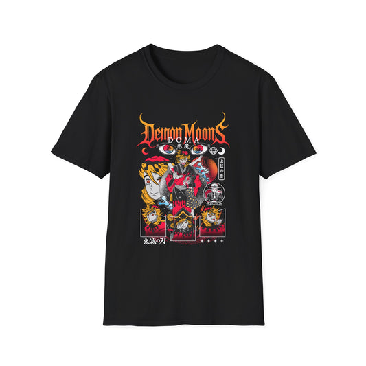 Demon Moons Graphic T-Shirt — Anime Retro Horror Band Tee