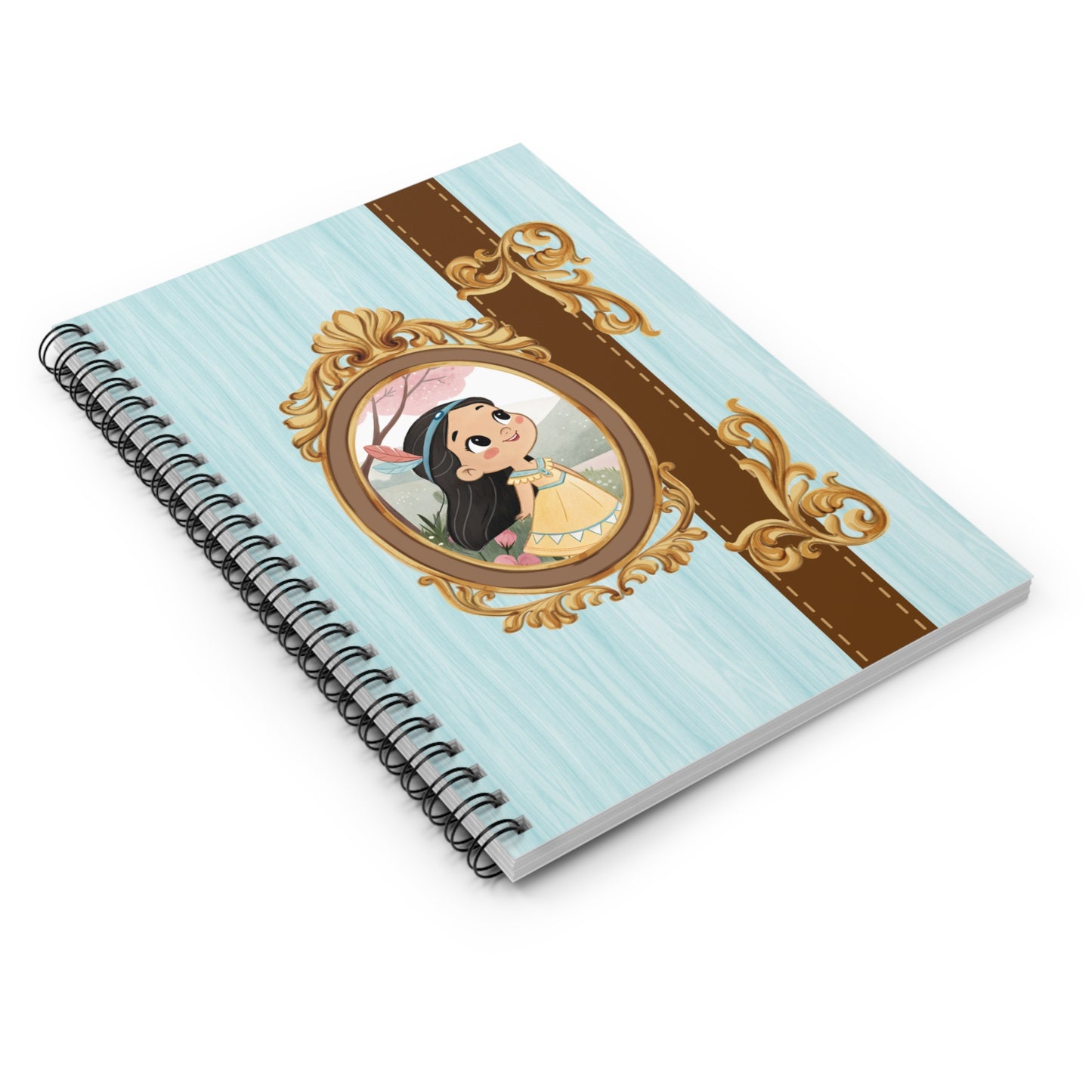 Vintage Frame Princess Spiral Notebook | Ruled Journal