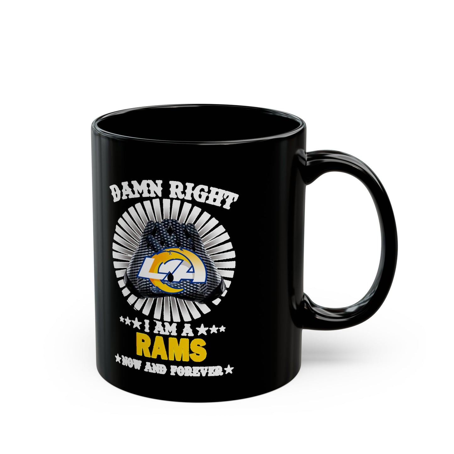 Custom Rams Football Fan Mug