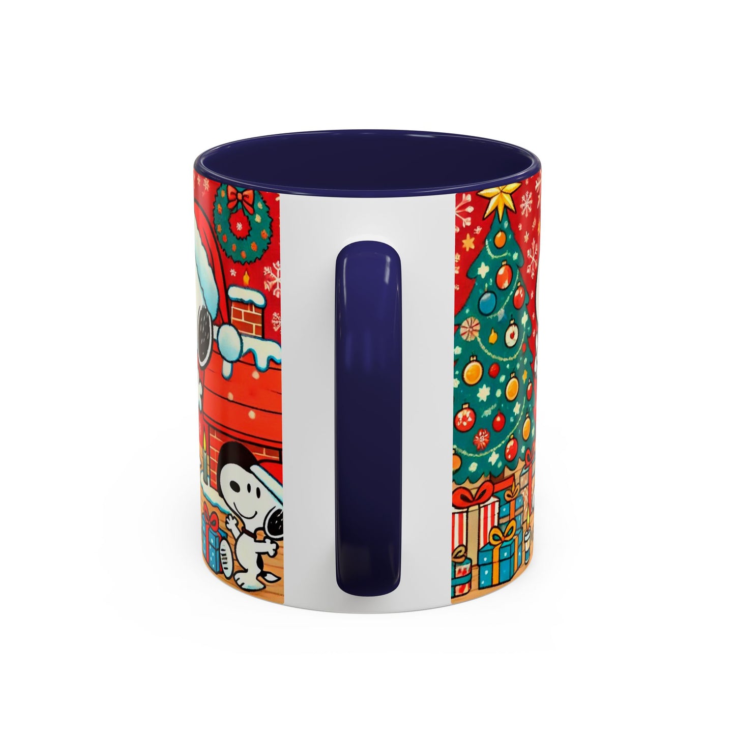 Yellow Santa Holiday Mug | Christmas Accent Coffee Mug (11,15oz)