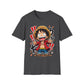 Luffy Graphic T-Shirt | Chibi Straw Hat Pirate Anime Tee| Le Paperie Co