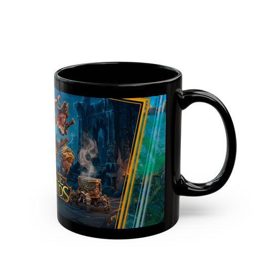League of Legends Black Mug Champion Collage Gaming Coffee Cup