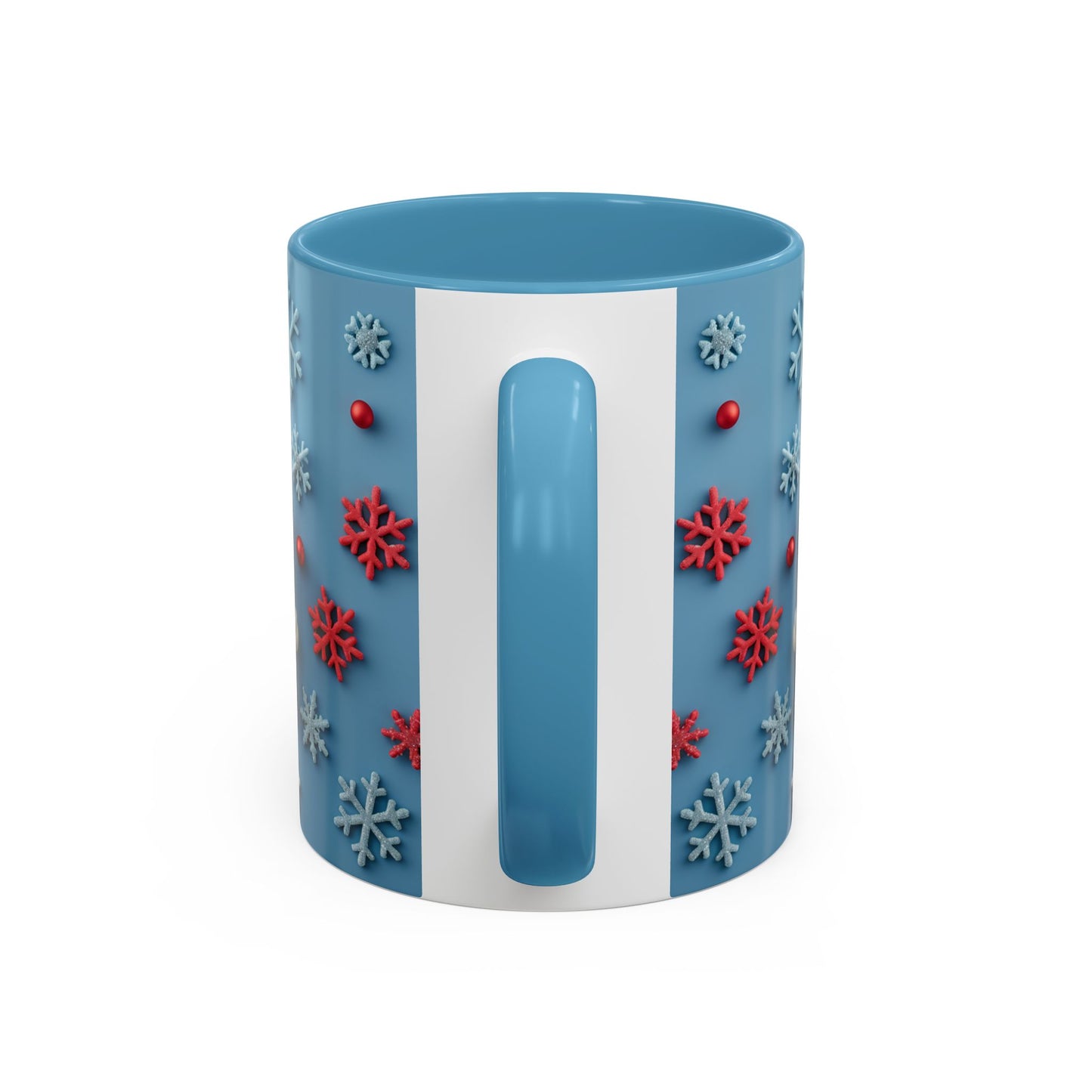 Santa Snowflake Pattern Mug | Accent Coffee Mug