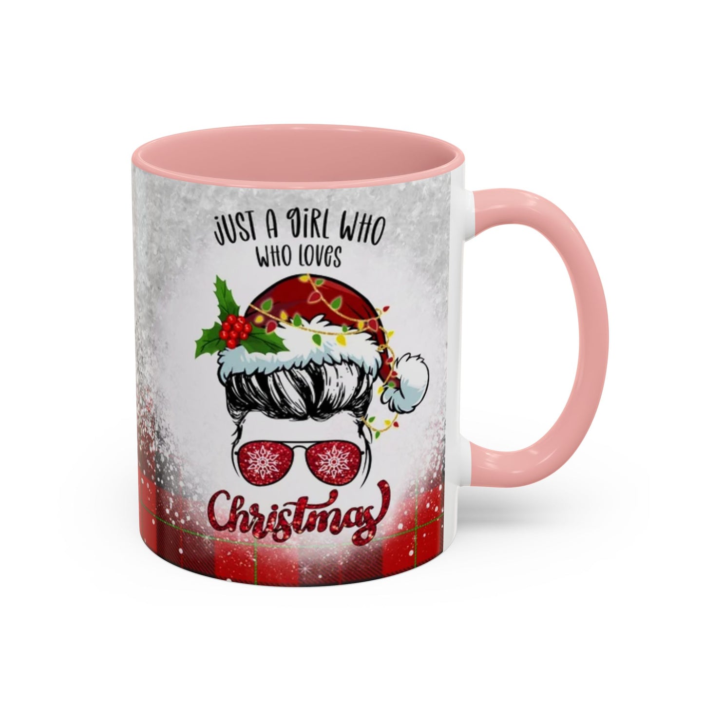 Just a Girl Who Loves Christmas Skull Mug | Accent Coffee Mug 11oz/15oz