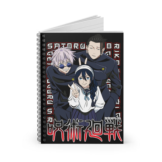 Jujutsu Kaisen Trio Spiral Notebook | Ruled Journal
