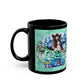 Anime Logo Black Coffee Mug 'One Piece' Style Pirate Crew Design