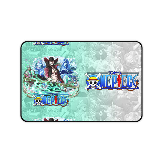 One Piece Desk Mat Anime Gaming Mousepad with Logo & Luffy Design