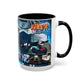 Naruto Kakashi Accent Coffee Mug — Anime Character Collage 11/15oz