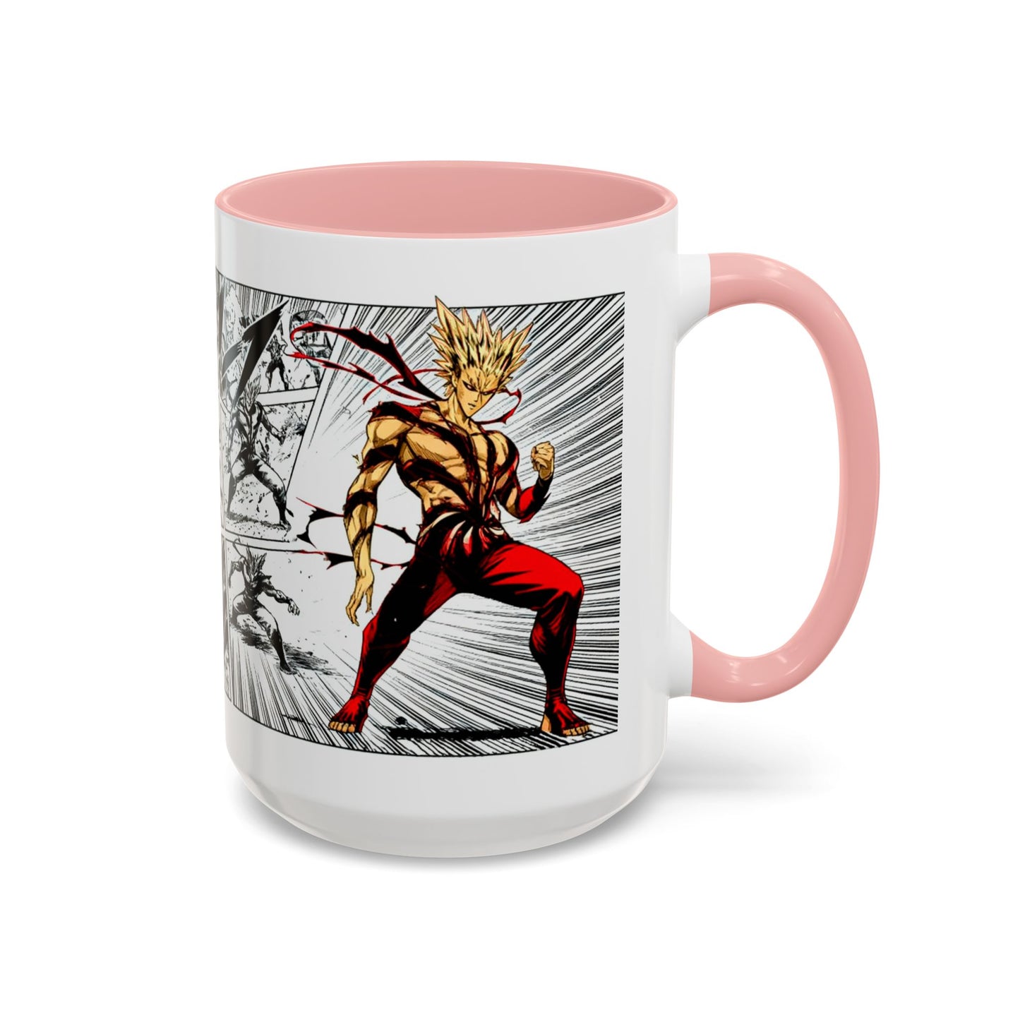 Garou Mug |One Punch Man Inspired Collage Accent Mug (11/15 oz)
