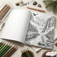 Serene Scenes - Tranquil Coloring Book | 30 Coloring Pages for all Ages