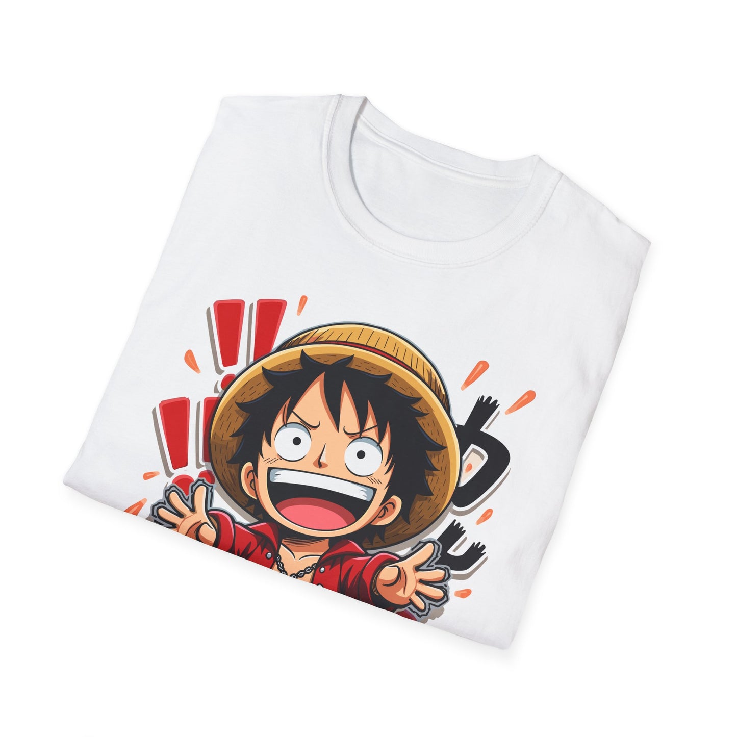 Luffy Graphic T-Shirt | Chibi Straw Hat Pirate Anime Tee| Le Paperie Co