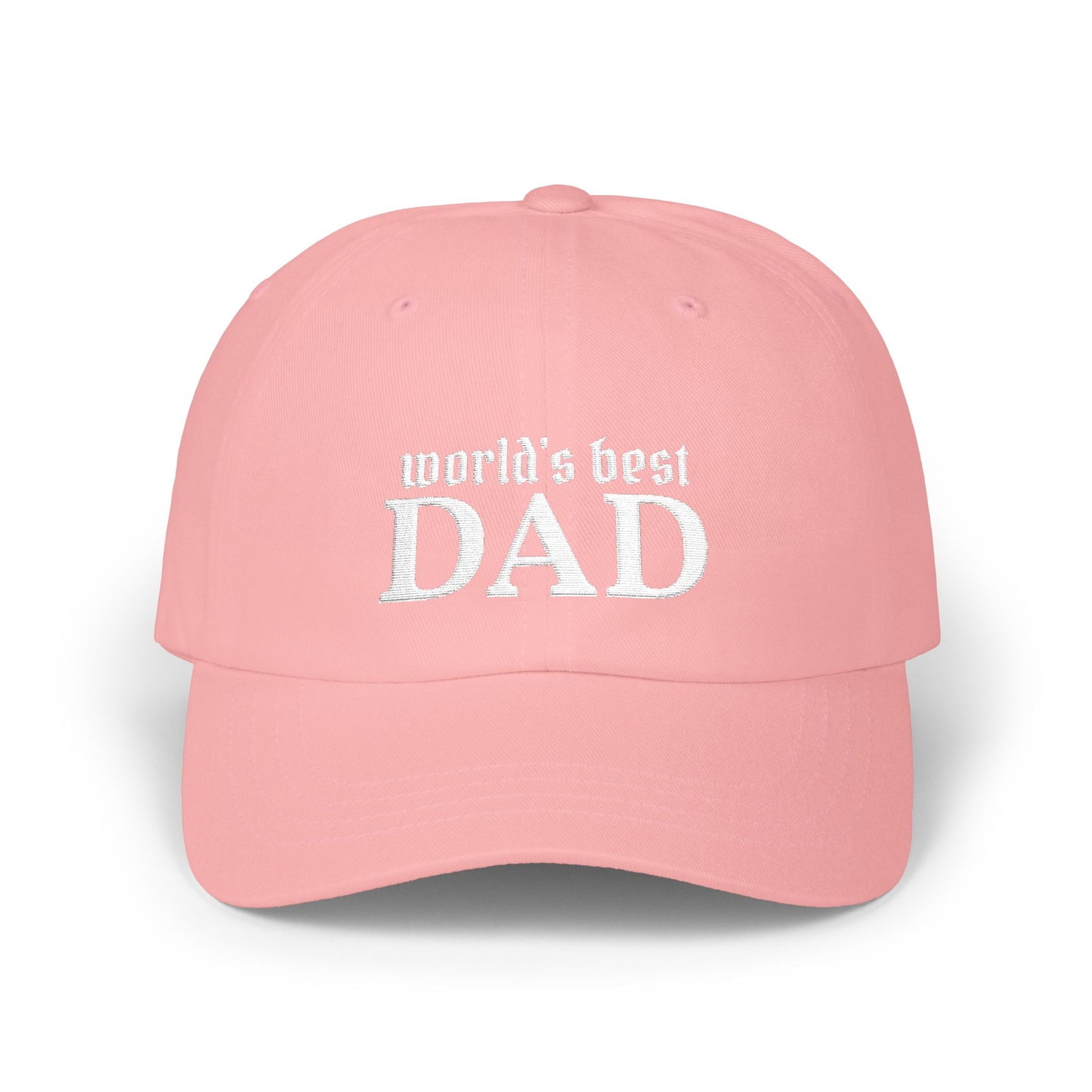 World's Best Dad Classic Dad Cap | Embroidered Baseball Hat