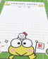 Keroppi-Inspired Notepad | Cute Desk Essential for School, Work &amp; Journaling