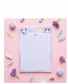 Pochacco-Inspired Lavender Notepad | Cute Kawaii Desk Essential for School, Work & Everyday Planning