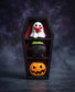 🎃 Coffin Shelf Halloween Clicker Display | Spooky Desk Décor & Fidget Toy