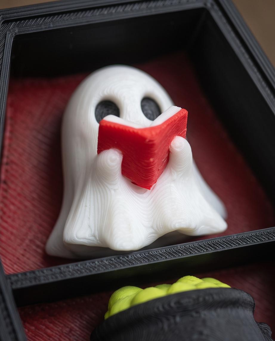 🎃 Coffin Shelf Halloween Clicker Display | Spooky Desk Décor & Fidget Toy
